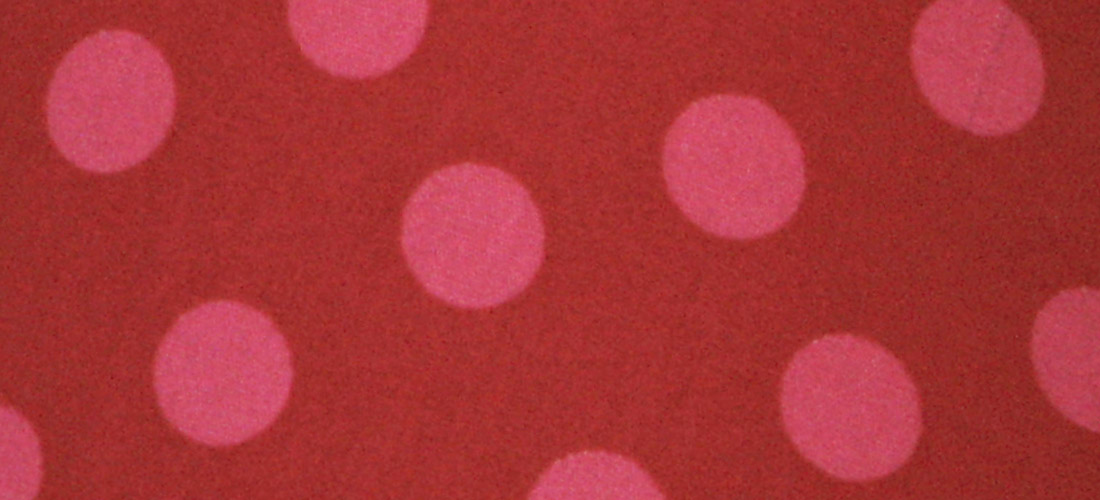 NORDIKA Lampenschirm glatt Punkte pink rot HPDR K3 2