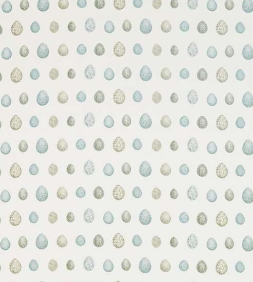 Meterstoff NEST EGG eggshell ivory SANDERSON UK 1 Dekostoff Eier La Cassetta