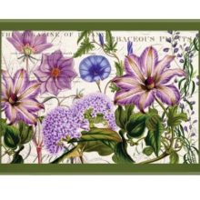 Tablett Michel Design Works groß RHAPSODY Blumen violett grün La Cassetta Wien
