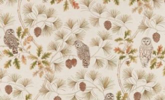 SANDERSON UK OWLSWICK briarwood 1 Meterstoff Herbst Eule Wald La Cassetta online kaufen