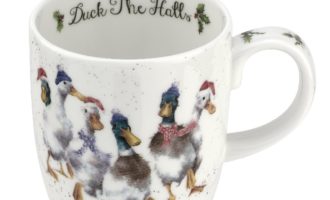 Royal Worcester WRENDALE Christmas DUCK THE HALLS Tasse Mug Enten Gänse La Cassetta online kaufen
